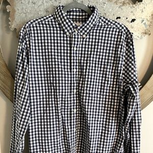 Men’s large button down plaid shirt